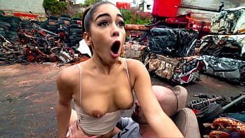 This sexy woman in hijab always wanted to know what it was like to fuck a European man so she made sure her neighbor noticed her video