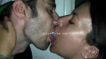 Sexy Couple Tongue Kissing video