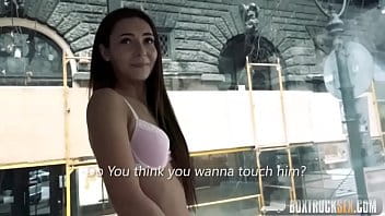 Interracial hardcore fuck makes young Timea Bela orgasm on huge black cock video